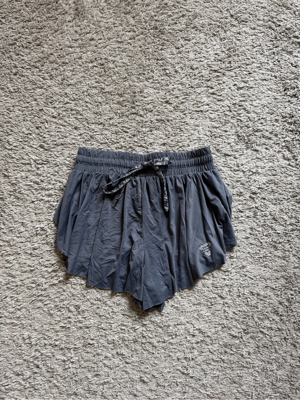 Athletic Black Women’s Running Shorts with Drawstring
